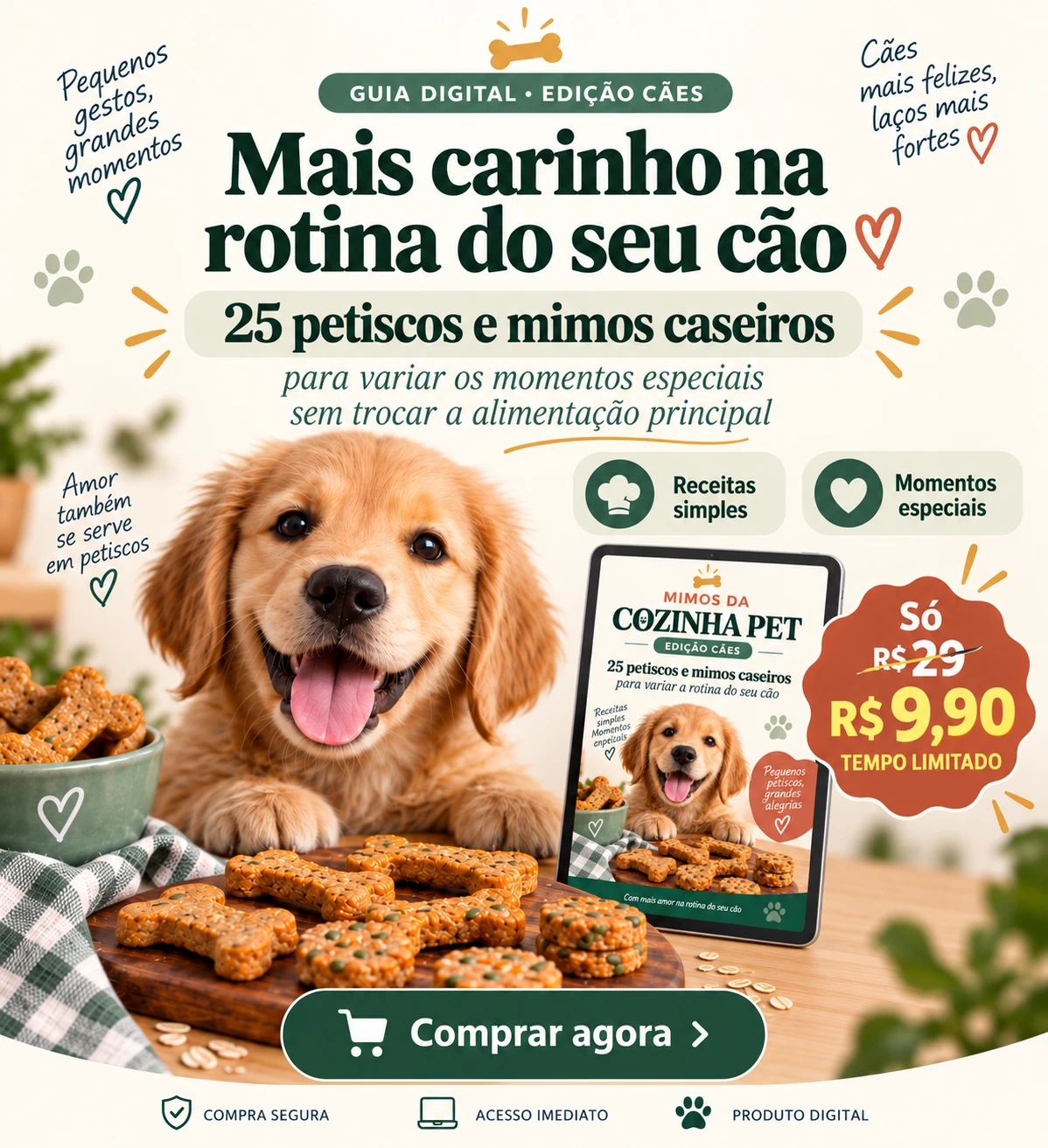 Mimos da Cozinha PET — 25 petiscos e mimos caseiros para cães